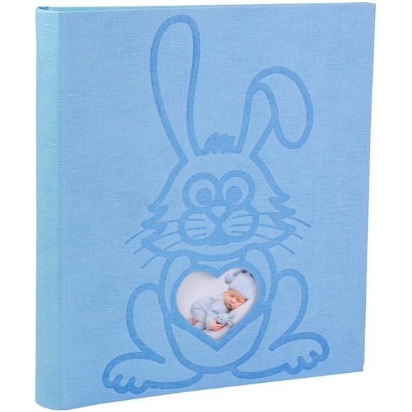 Fotoalbum TEDDY 29x32 cm, 60 Seiten weiß, Einband Kaninchen