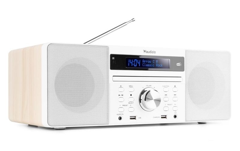 Audizio Prato - DAB+ Radio mit BT u. CD, weiss