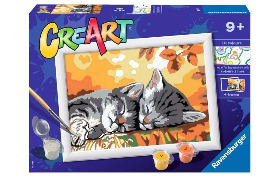 Ravensburger CreArt Autumn Kitties Malen nach Zahlen Set