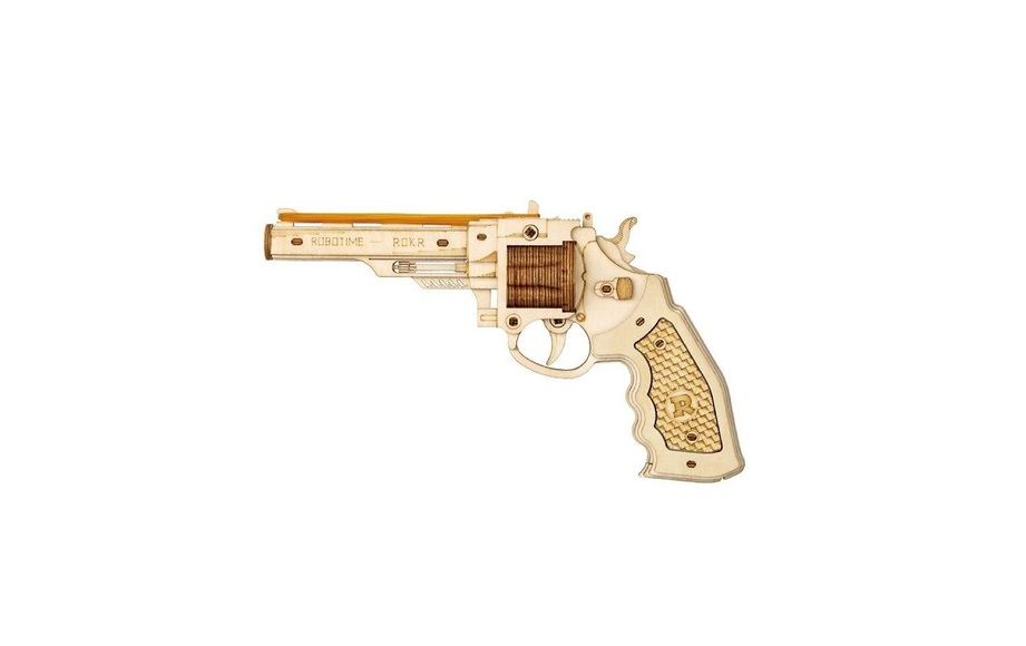 Revolver M60 - Lasercut Holzbausatz