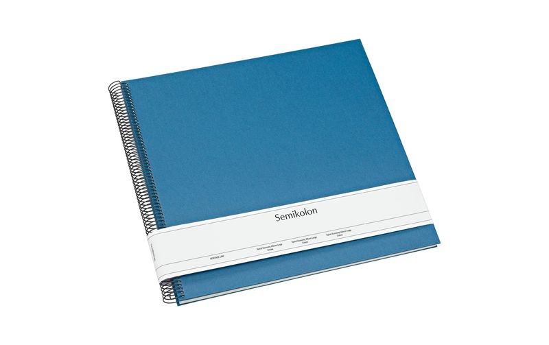 Semikolon 364033 Fotoalbum Blau Spiralbindung