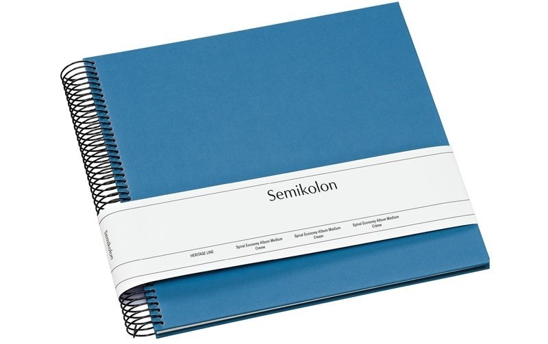 Semikolon 364026 Fotoalbum Blau Spiralbindung