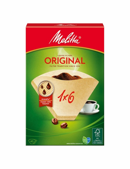 Melitta Origonal 1x6 - Filtertüten (Braun)