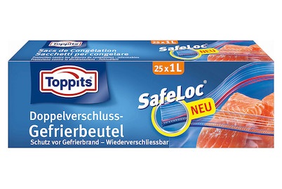 Toppits Gefrierbeutel Doppelverschluss