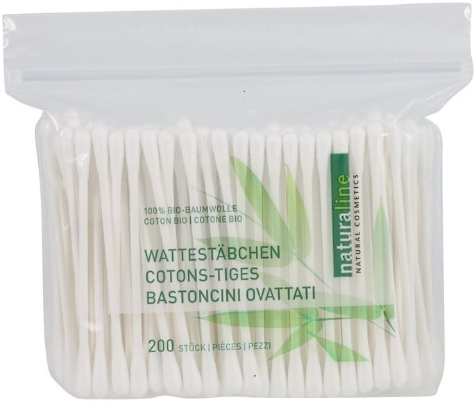Naturaline Wattestäbchen Nachfüller 200 Stück