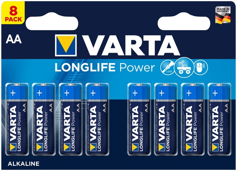 Varta Longlife Power Batterien AA/LR6 8 Stück