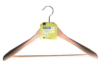 Oecoplan Anzug-Kleiderbügel mit Steg Holz FSC