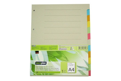 Oecoplan Karton-Register extra-breit A4 1-12