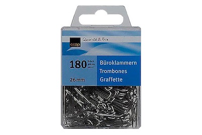 Büroklammen 26mm 180 Stück