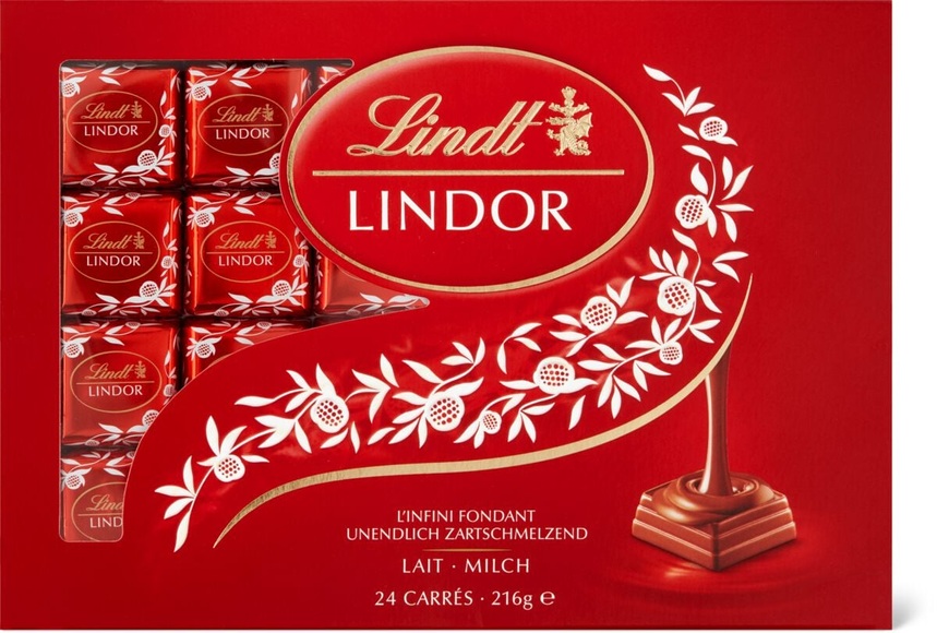 Lindt Lindor Pralinen Carrés Milch