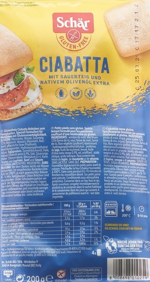 Schär Ciabatta Brot