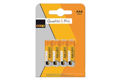Alkaline Batterien AAA-LR3 4 Stück