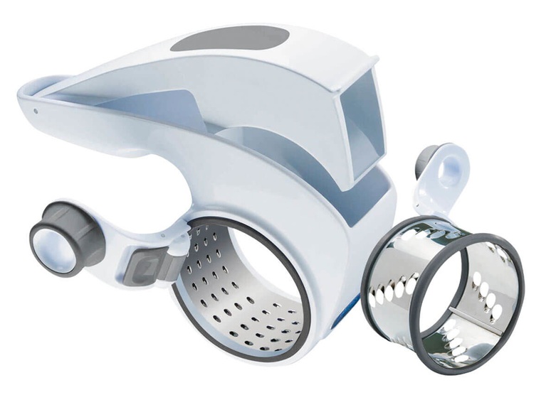 Zyliss Käse-Trommelreibe Set Küchenutensilie weiss