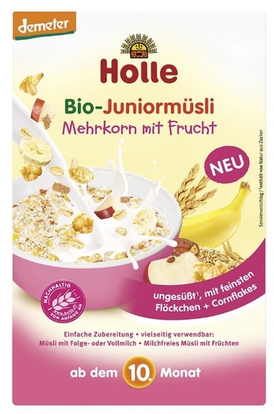 Holle Bio-Juniormüsli Mehrkorn mit Frucht