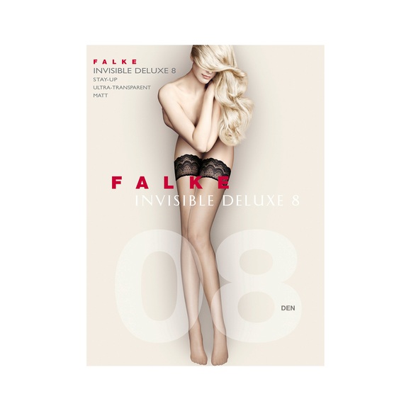 FALKE Halterlose Strümpfe Invisible Deluxe 8 den 8DEN (1 Paar)
