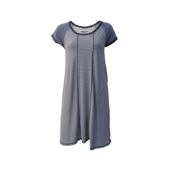 WEEKEND STAPLES Nachthemd Kurzarm in blau