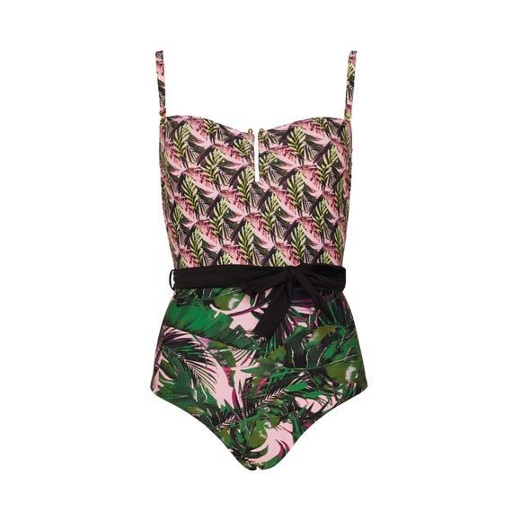MALAM Bandeau Badeanzug in bunt