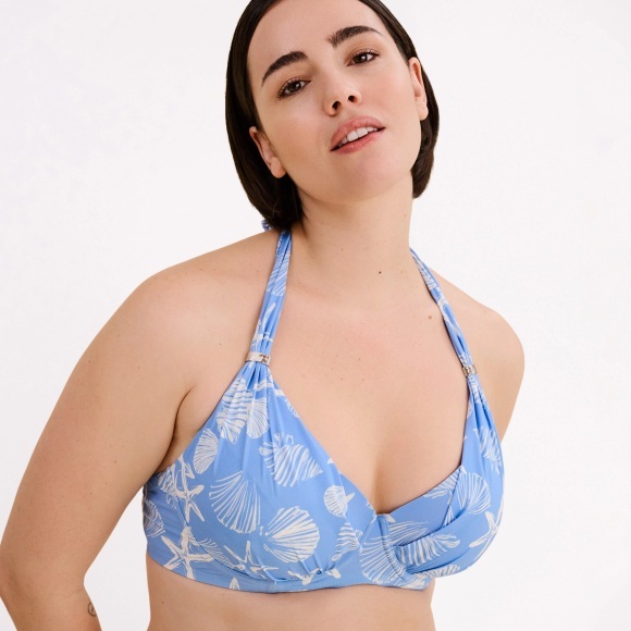 Caren Bikini Top mit Bügel gefüttert in blau