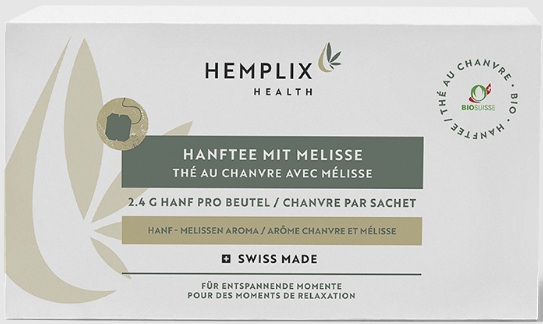 Hemplix Bio Hanftee mit Zitronenmelisse (15 Beutel)