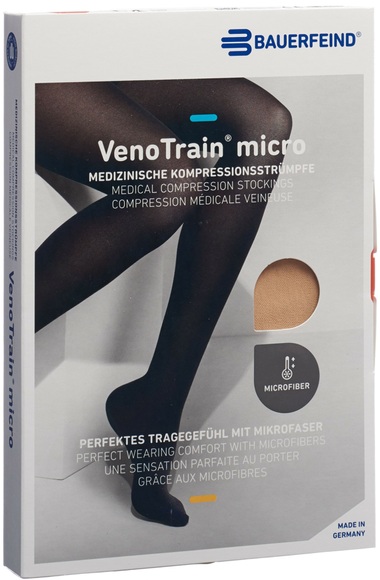 VenoTrain MICRO A-D KKL2 S normal/long offene Fussspitze creme (1 Paar)