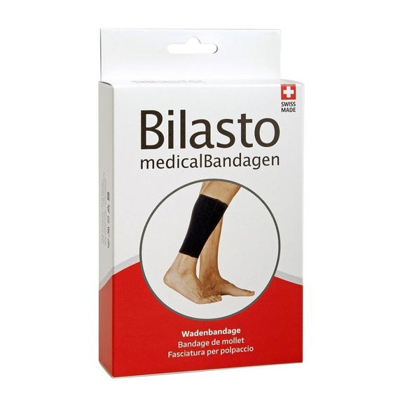 Bilasto Wadenbandage M schwarz (1 Stück)