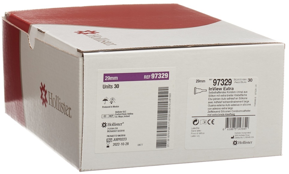 Hollister DM InView Kondom Urinal 29mm Extra (30 Stück)