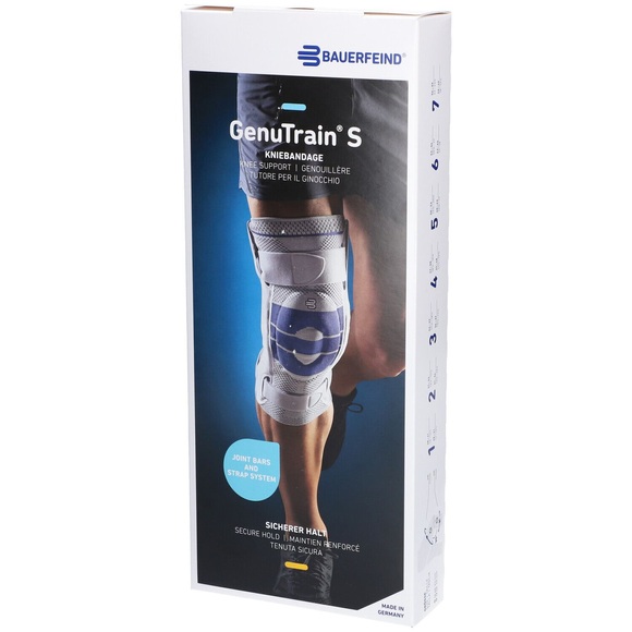 GenuTrain S Aktivbandage Grösse 4 rechts titan (1 Stück)