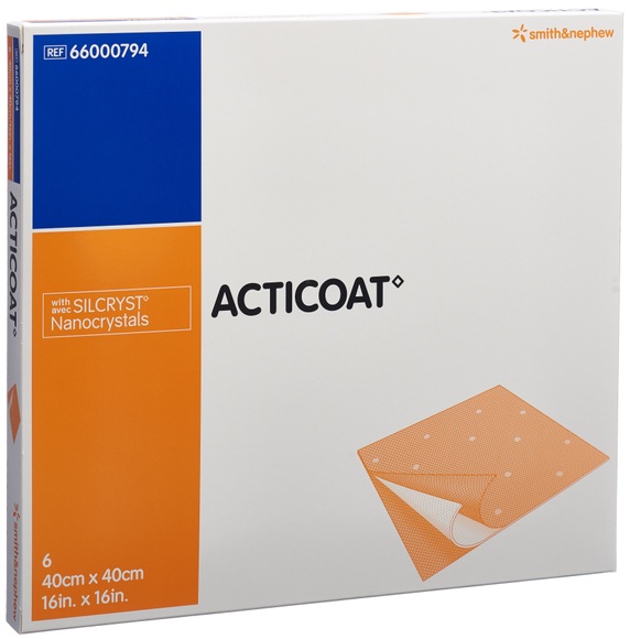 ACTICOAT Wundauflage 40x40cm steril (6 Stück)