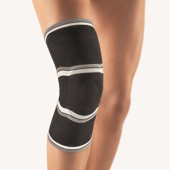 bort Eco Knieband L+ Silikon schwarz (1 Stück)