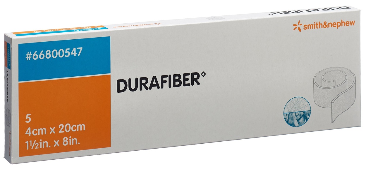 DURAFIBER Wundauflage 4x20cm steril (5 Stück)