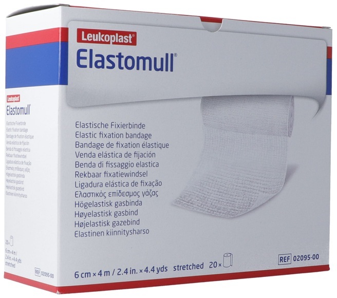 Elastomull elastische Fixierbinde 4mx6cm in Polypropylen (20 Stück)