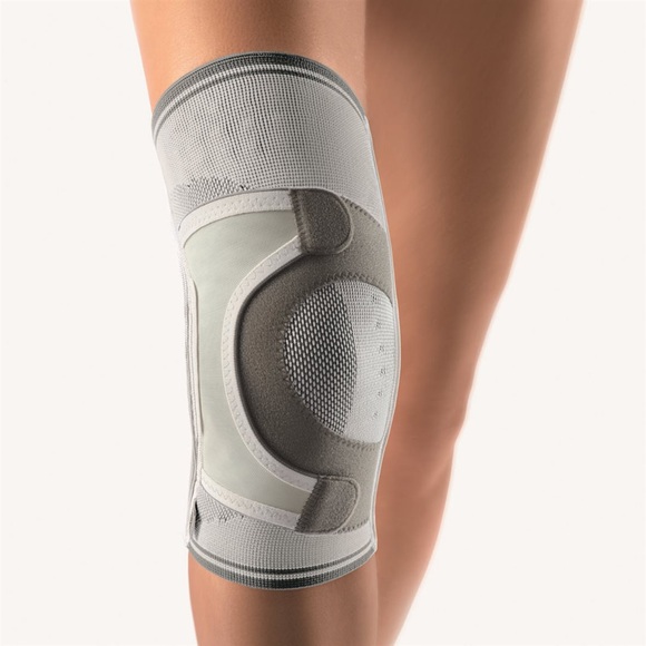 bort Kniebandage XXX-L+ links silber (1 Stück)
