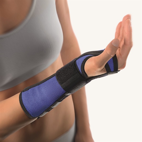 bort Arm Handgelenkschiene links XS -15cm blau (1 Stück)