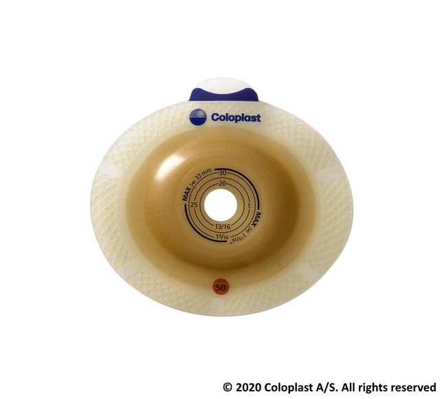 SenSura Click Basisplatte 28/50 convex light (5 Stück)