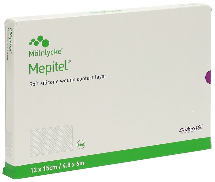 Mepitel Wundauflage 12x15cm Silik (5 Stück)