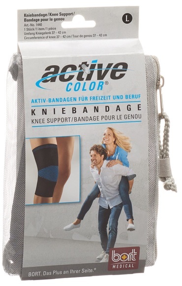 bort ActiveColor Kniebandage XXL -52cm schwarz (1 Stück)