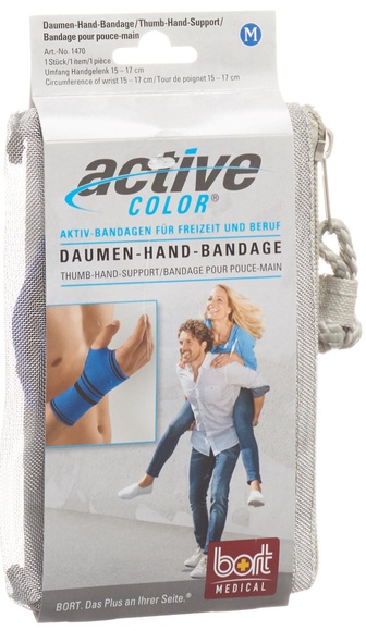 bort Daumen-Hand-Bandage L blau (1 Stück)