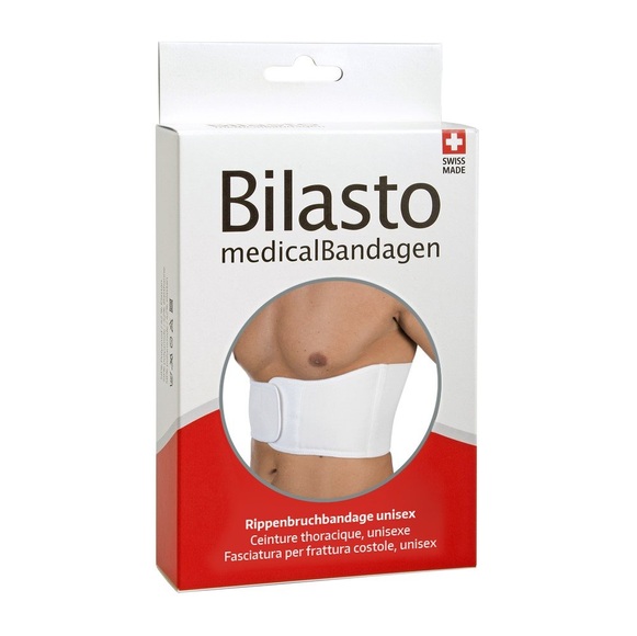 Bilasto Rippenbruchbandage S weiss Unisex (1 Stück)