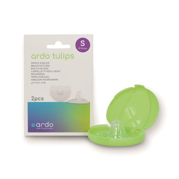 Ardo TULIPS Brusthütchen S Silikon mit Aufbewahrungsbox (2 Stück)