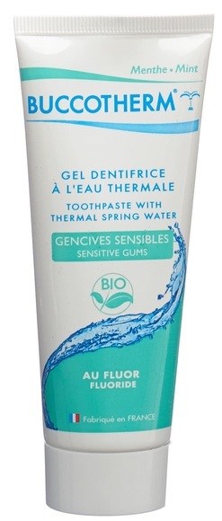 Buccotherm Zahngel Sensitiv Zahnfleisch BIO (mit Fluor) (75 ml)