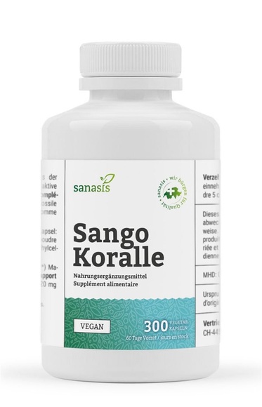 sanasis Sango Koralle Kapsel (300 Stück)