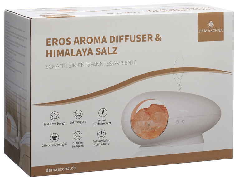 Damascena EROS Aromavernebler & Himalayasalz (1 Stück)