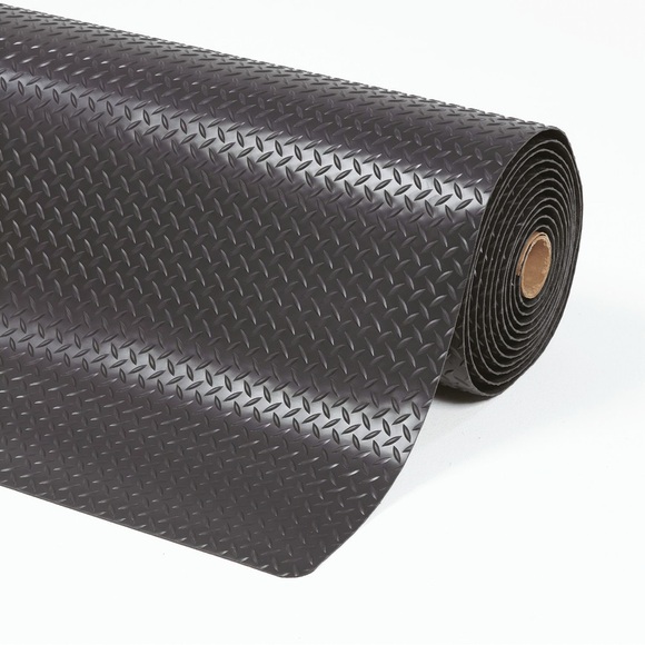 Anti-Ermüdungsmatte pro lfd. m, PVC, schwarz Breite 1520 mm