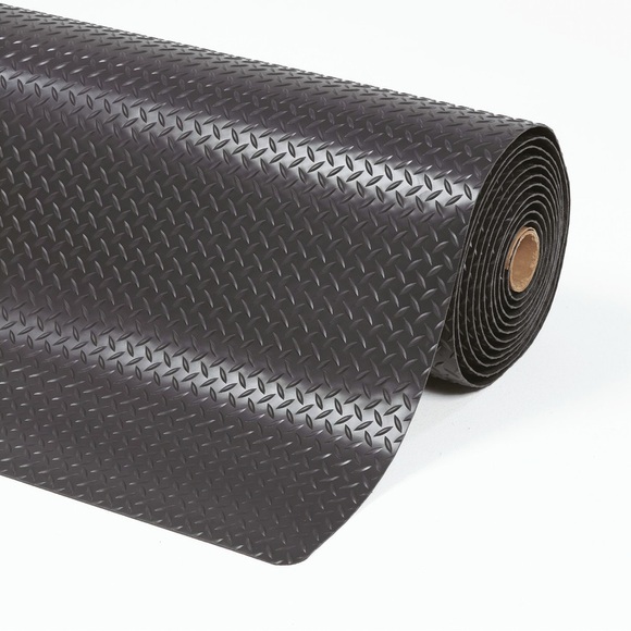 Anti-Ermüdungsmatte pro lfd. m, PVC, schwarz Breite 910 mm