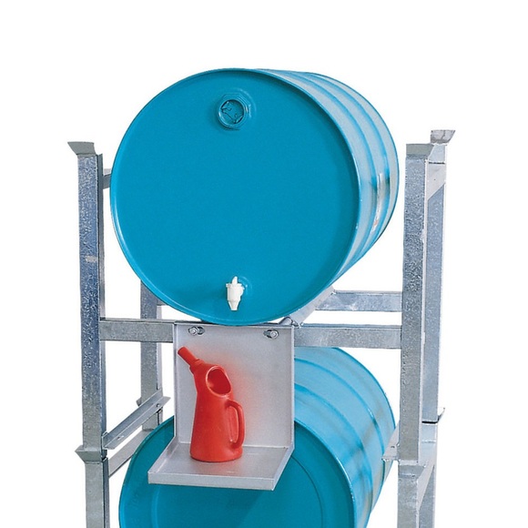asecos® Aufbauregal für Fässer, Typ RF-1, für 1 Fass à 200 l
