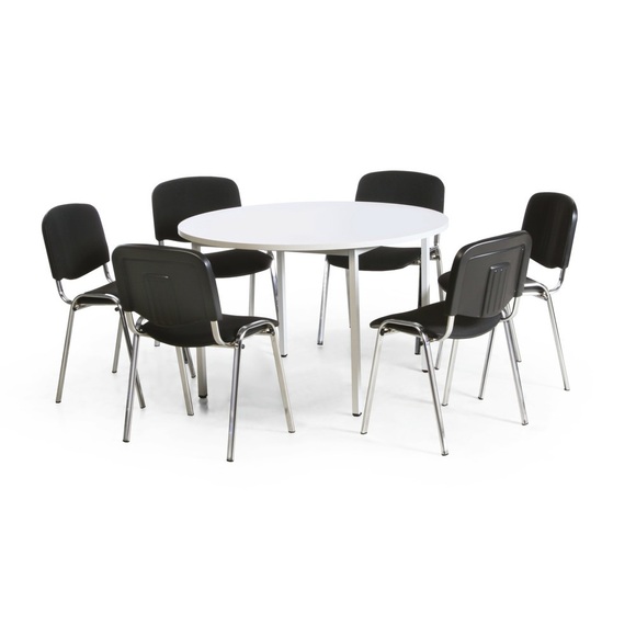 Besprechungsgruppe, Tisch Ø 1.200 mm + 6 Stühle
