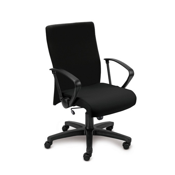 Bürodrehstuhl Neo, Sitzhöhenverstellung, Gesamthöhe 1.020-1.130 mm, inkl. Armlehnen, schwarz