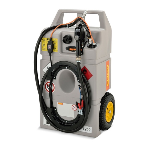 CEMO Diesel-Trolley, 100 l, mit Elektropumpe und Automatik-Zapfpistole