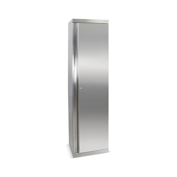 Edelstahl-Flügeltürschrank mit Stellschrauben, Vollblechtüren HxBxT 1800 x 450 x 400 mm