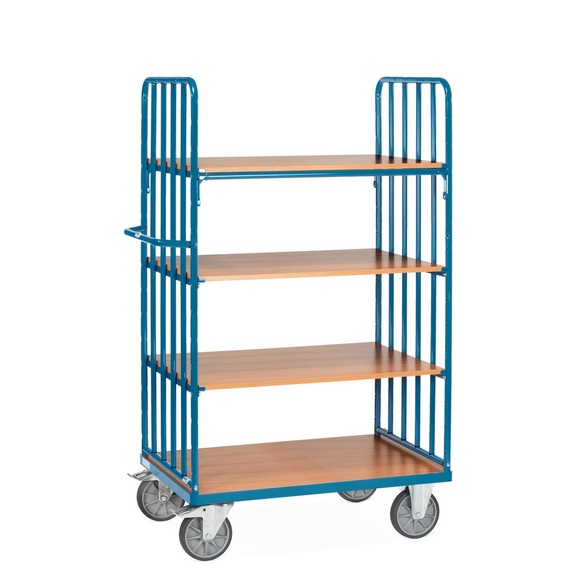 Fetra 8312 Etagenwagen Stahl pulverbeschichtet Traglast (max.): 500 kg Brillantblau (RAL 5007)